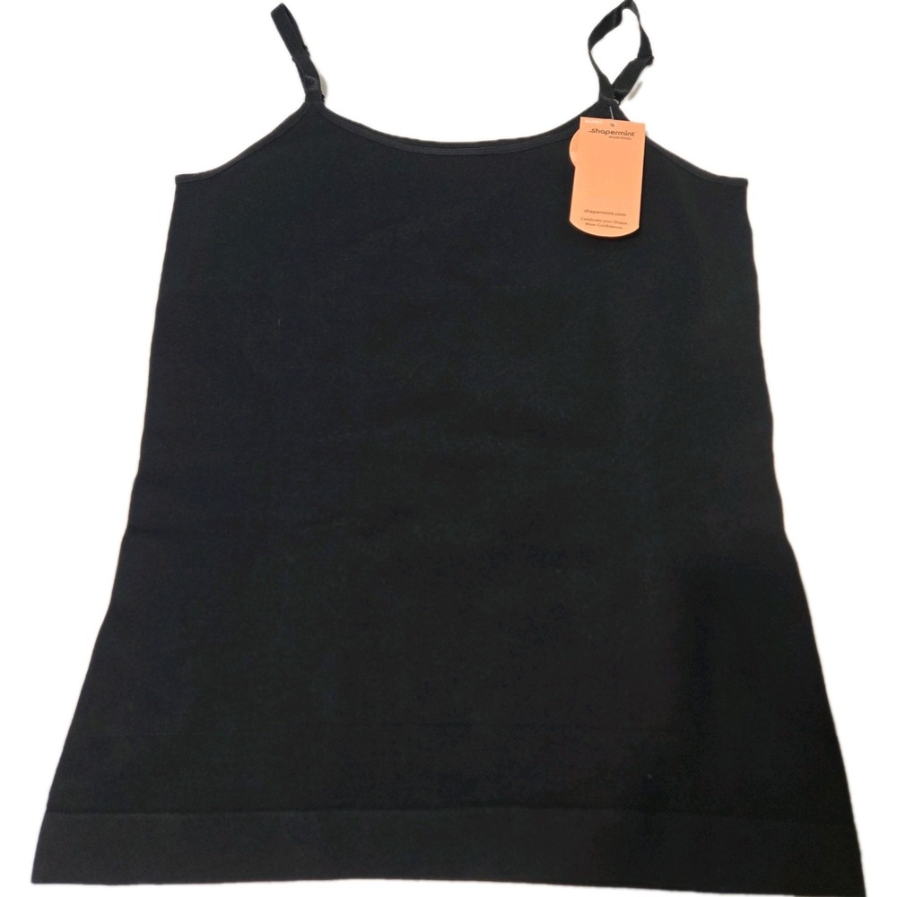 Shapermint Essentials All Day Everyday Scoop Neck Cami Black Size 2X NWT